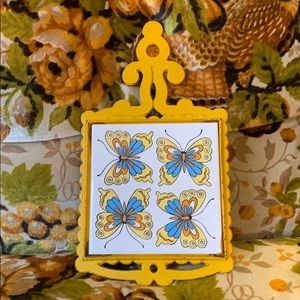 Vintage butterfly trivet